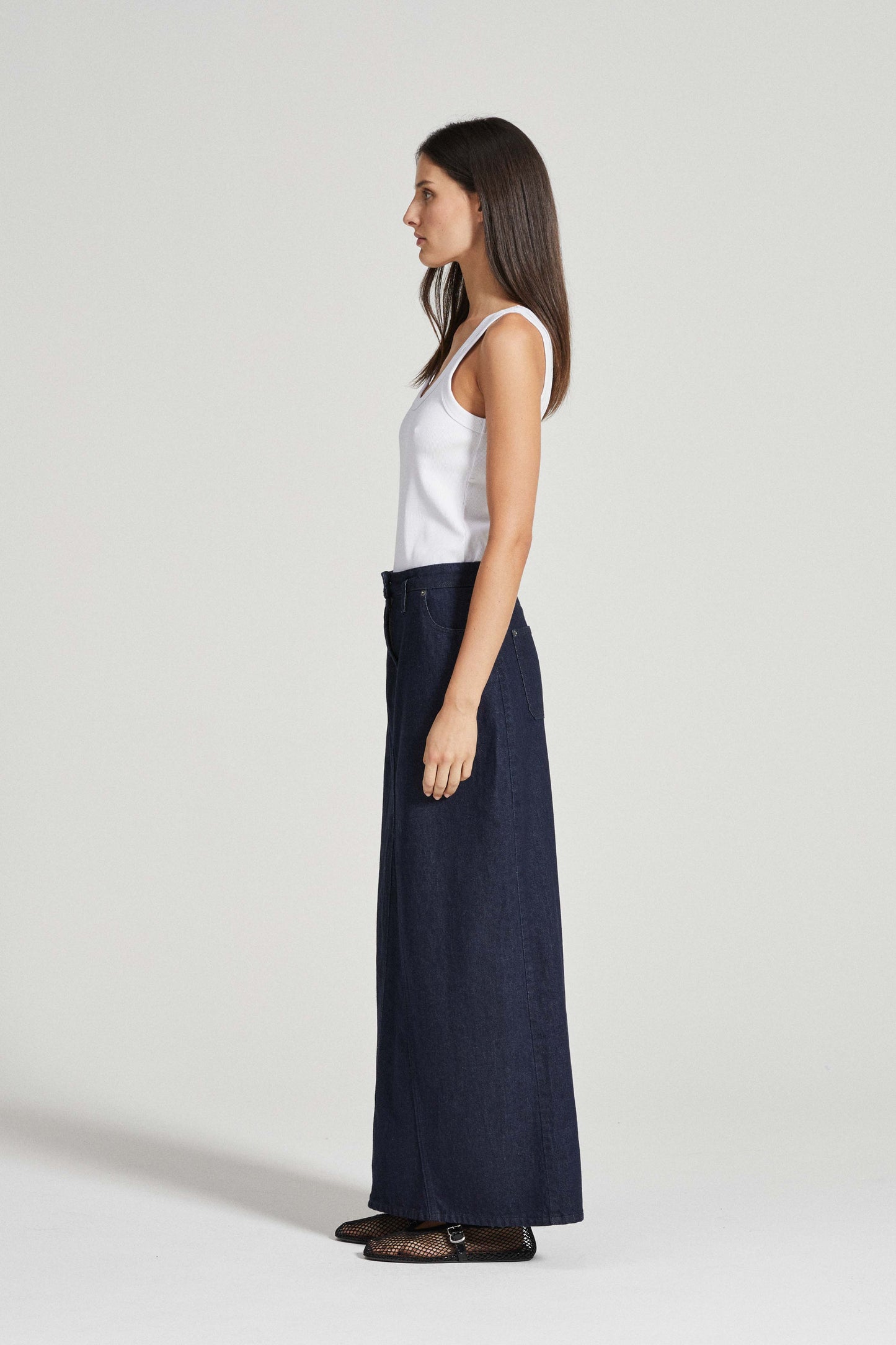 Felicity denim maxi skirt