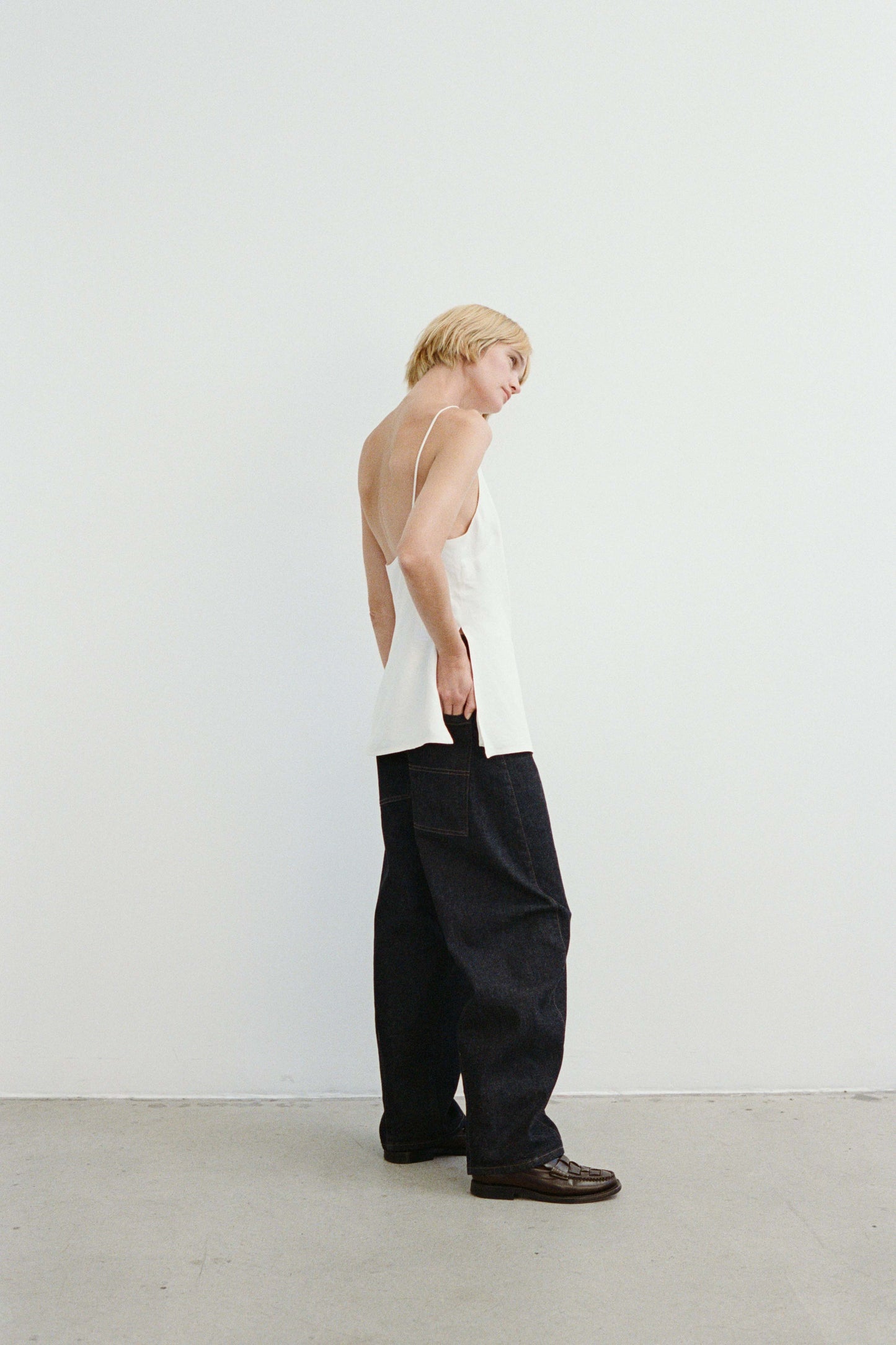 Emery high-rise barrel-leg jeans