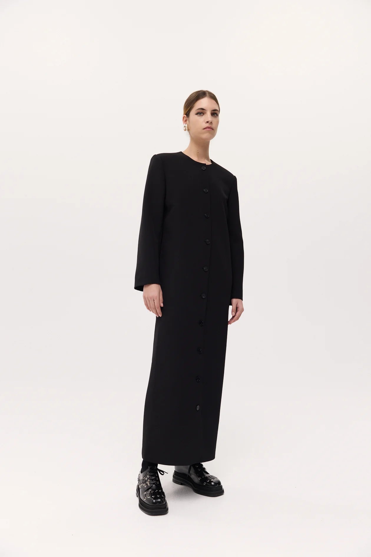 Tilmens bonded crepe dress coat