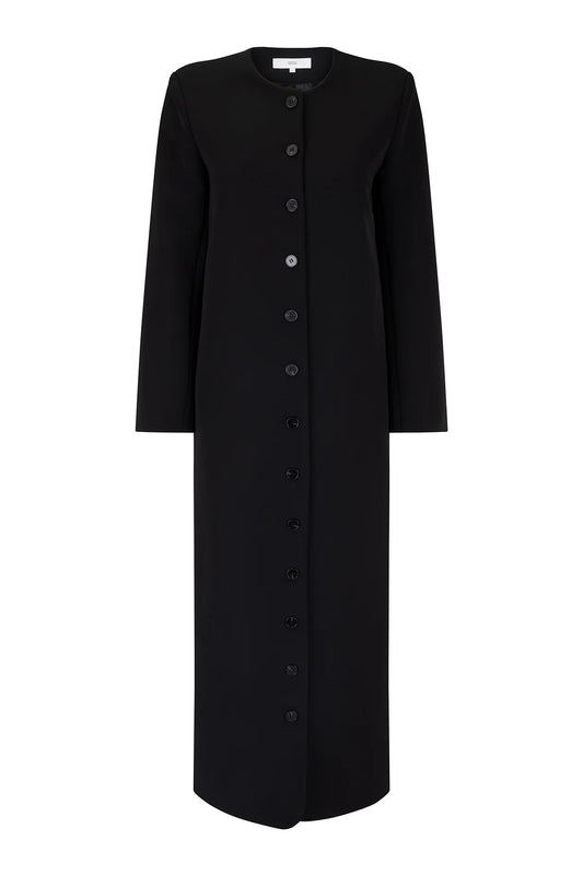 Tilmens bonded crepe dress coat