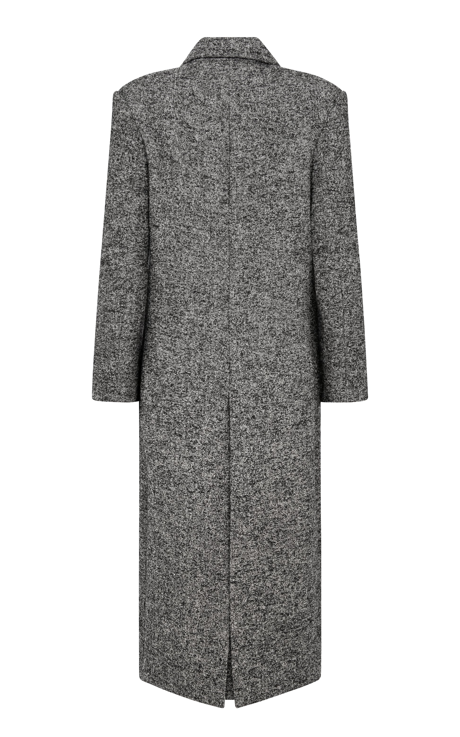 Harris Tapper Egon double-breasted herringbone wool-blend coat