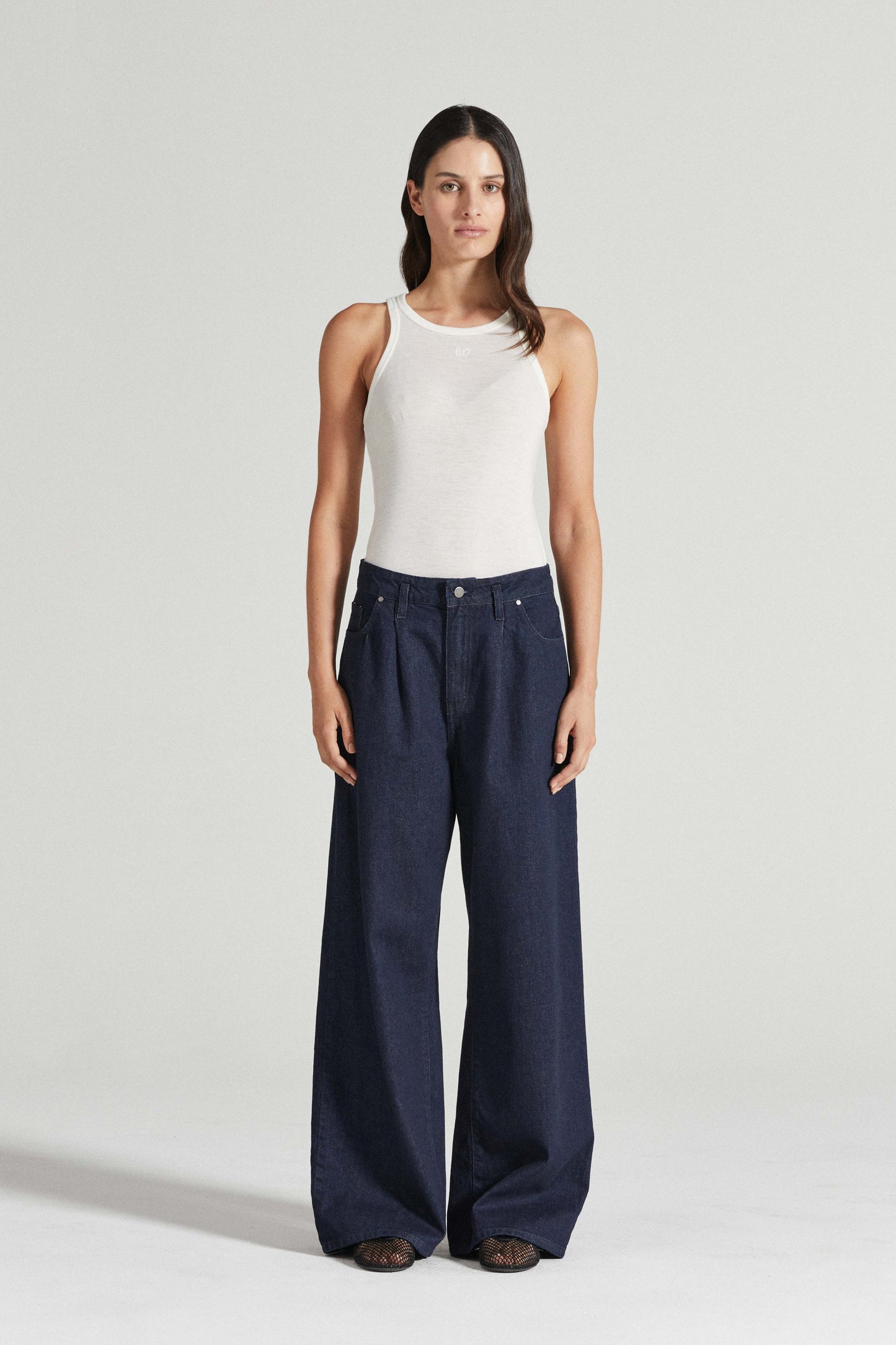 Felicity high-rise wide-leg jeans