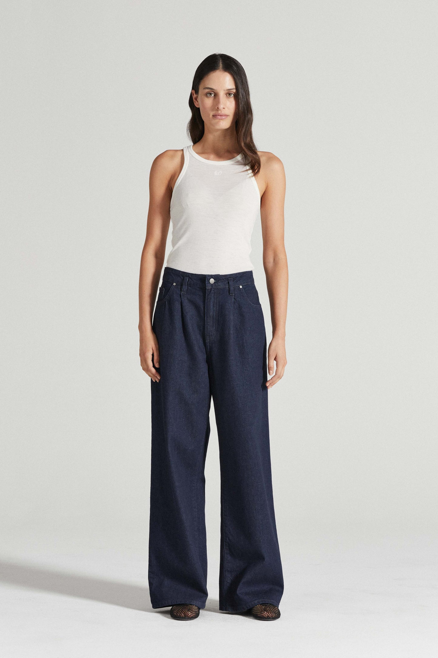 Felicity high-rise wide-leg jeans