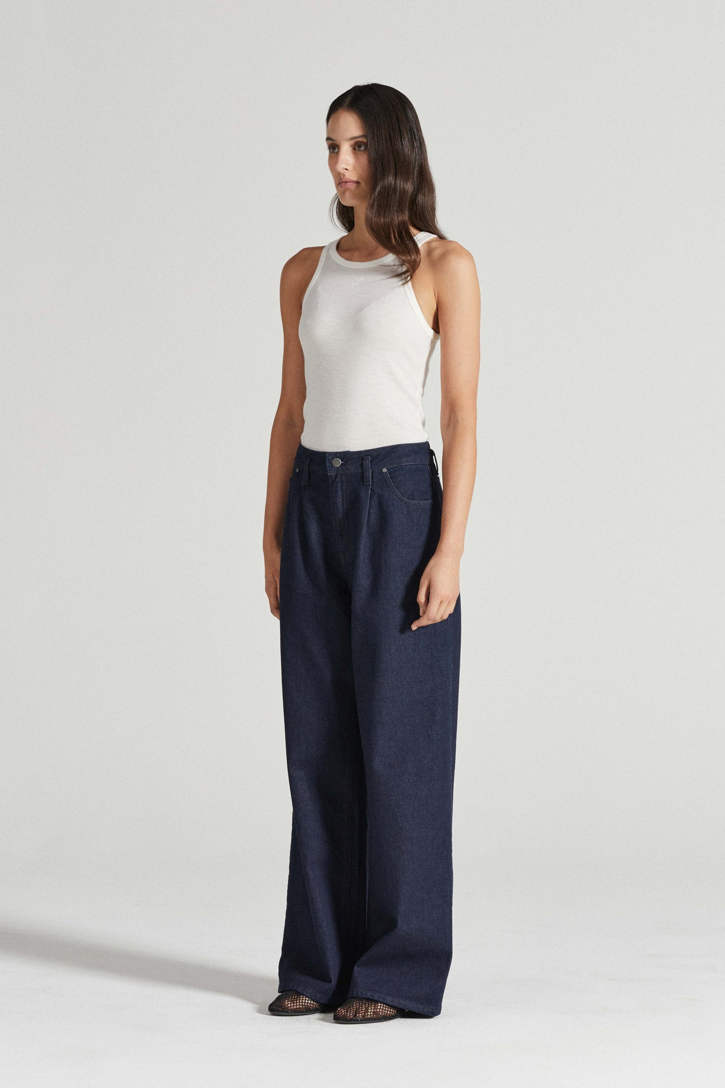 Felicity high-rise wide-leg jeans