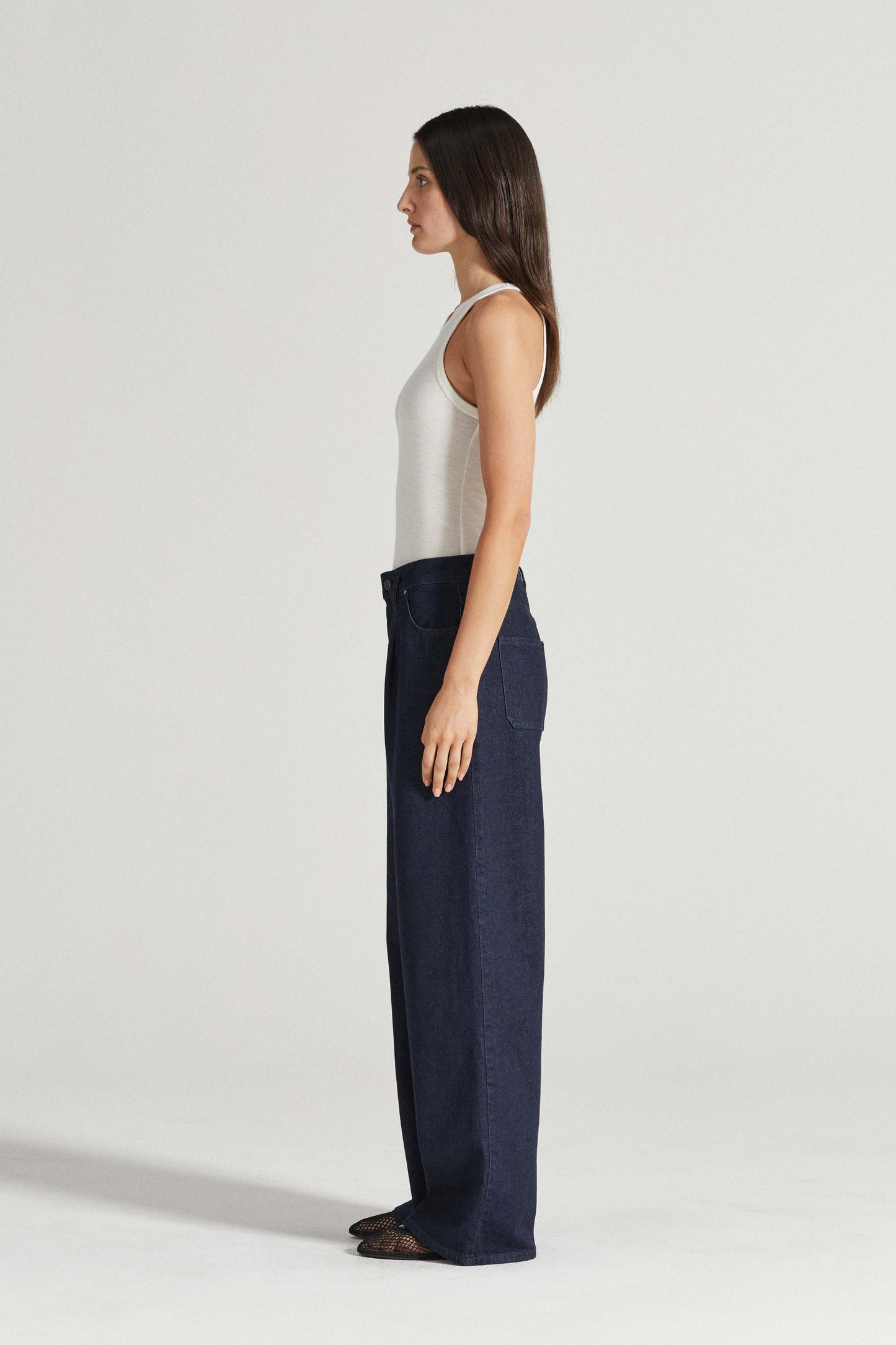 Felicity high-rise wide-leg jeans