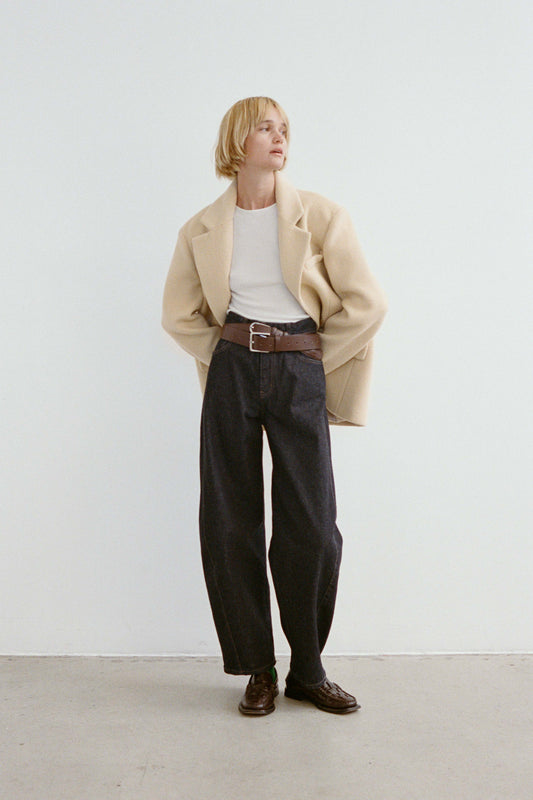 Emery high-rise barrel-leg jeans