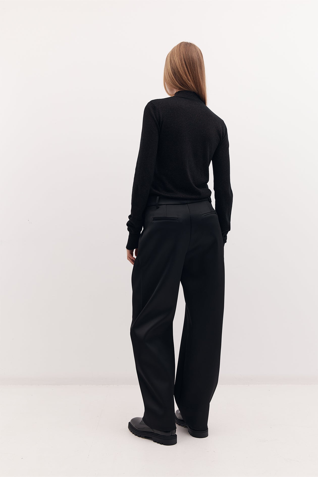 Harris Tapper Abel duchesse stretch-satin straight-leg pants