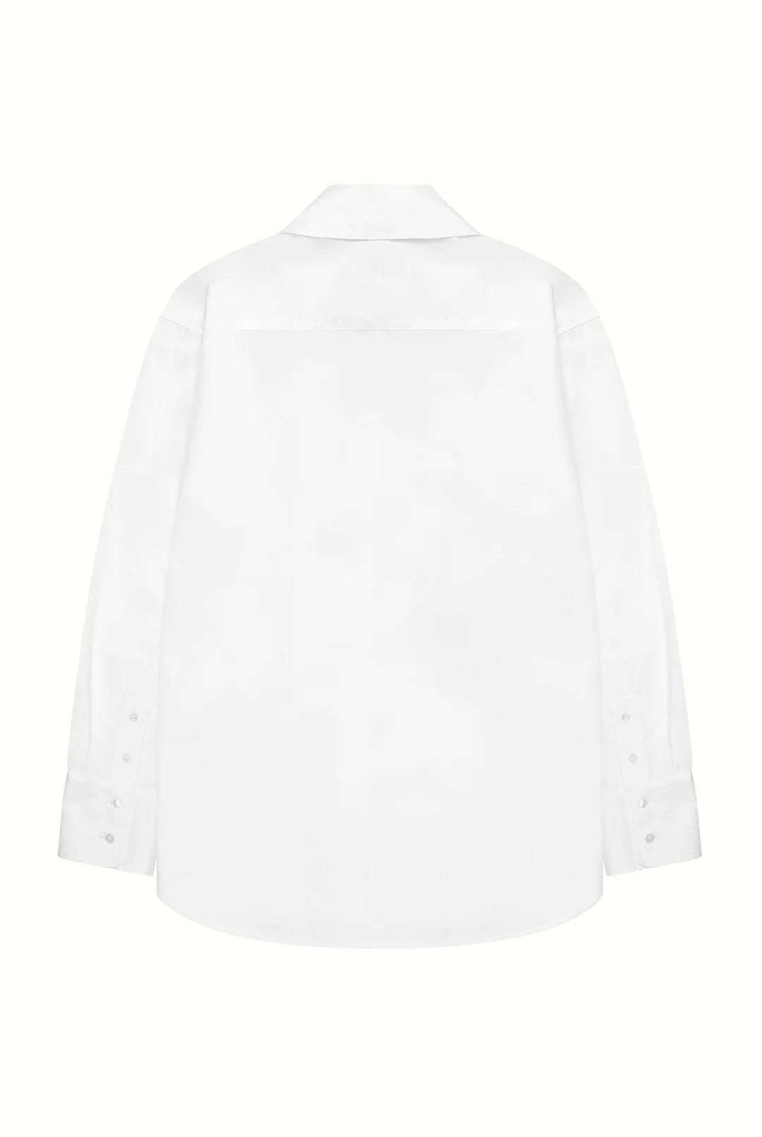 Oversized cotton-poplin shirt